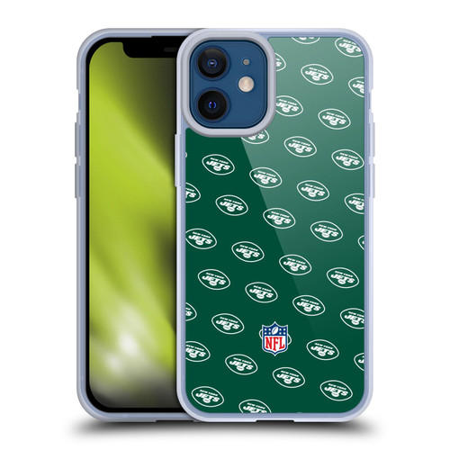 NFL New York Jets Artwork Patterns Soft Gel Case for Apple iPhone 12 Mini