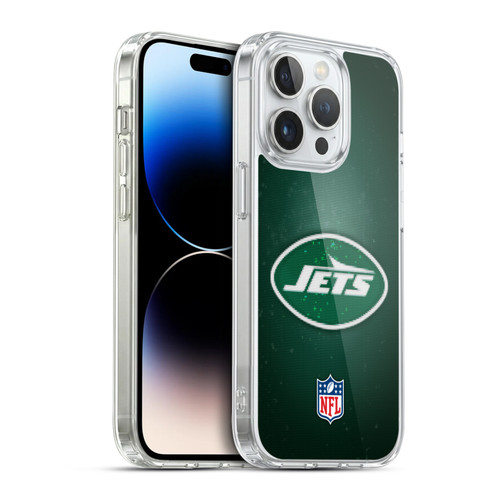 NFL New York Jets Artwork LED Soft Gel Case for Apple iPhone 14 Pro & MagSafe