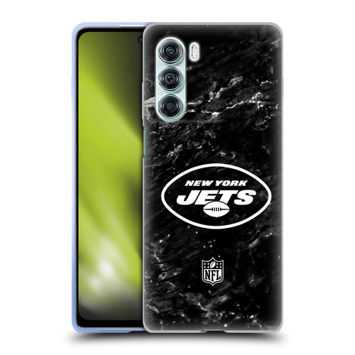 NFL New York Jets Artwork Marble Soft Gel Case for Motorola Edge S30 / Moto G200 5G