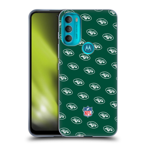 NFL New York Jets Artwork Patterns Soft Gel Case for Motorola Moto G71 5G