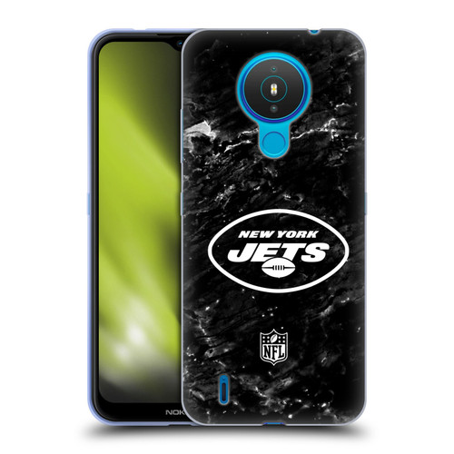 NFL New York Jets Artwork Marble Soft Gel Case for Nokia 1.4