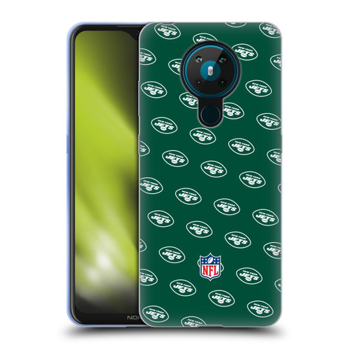 NFL New York Jets Artwork Patterns Soft Gel Case for Nokia 5.3