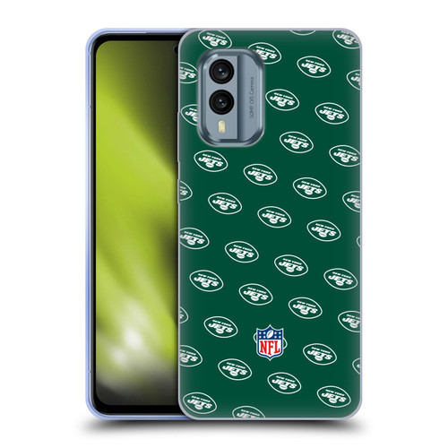 NFL New York Jets Artwork Patterns Soft Gel Case for Nokia X30
