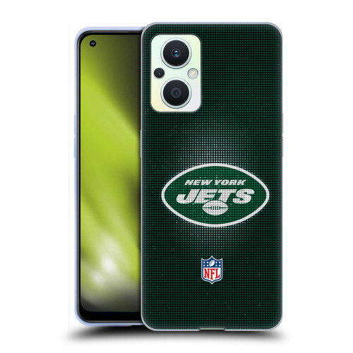 NFL New York Jets Artwork LED Soft Gel Case for OPPO Reno8 Lite