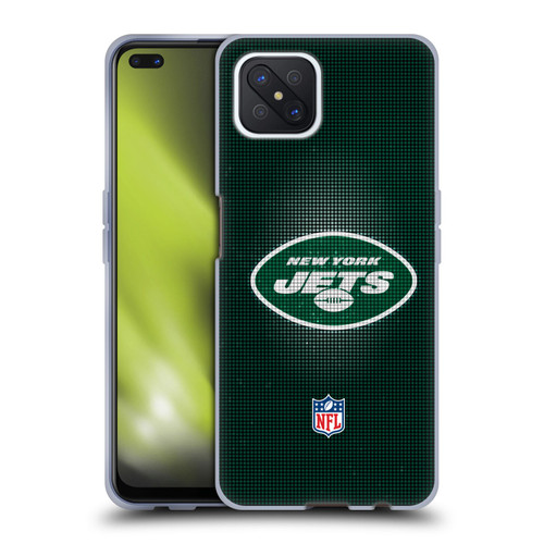 NFL New York Jets Artwork LED Soft Gel Case for OPPO Reno4 Z 5G