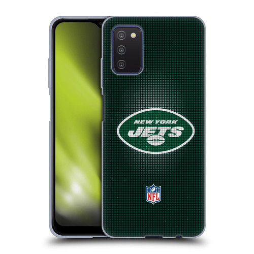 NFL New York Jets Artwork LED Soft Gel Case for Samsung Galaxy A03s (2021)