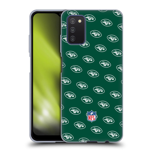 NFL New York Jets Artwork Patterns Soft Gel Case for Samsung Galaxy A03s (2021)