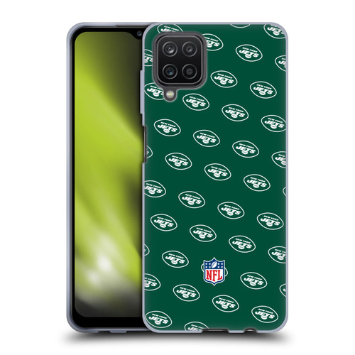 NFL New York Jets Artwork Patterns Soft Gel Case for Samsung Galaxy A12 (2020)