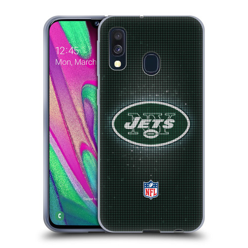 NFL New York Jets Artwork LED Soft Gel Case for Samsung Galaxy A40 (2019)
