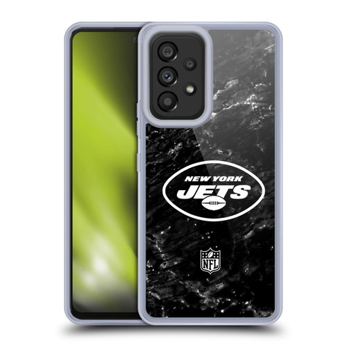 NFL New York Jets Artwork Marble Soft Gel Case for Samsung Galaxy A53 5G (2022)