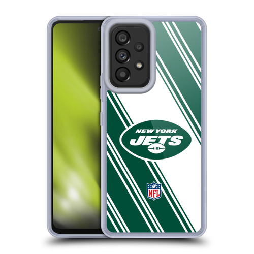 NFL New York Jets Artwork Stripes Soft Gel Case for Samsung Galaxy A53 5G (2022)