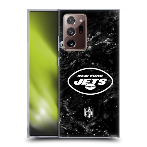 NFL New York Jets Artwork Marble Soft Gel Case for Samsung Galaxy Note20 Ultra / 5G