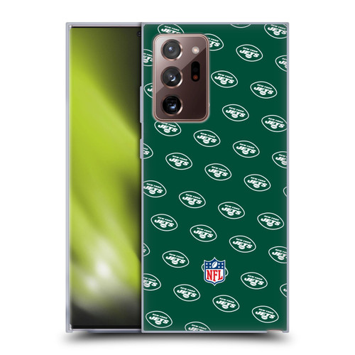 NFL New York Jets Artwork Patterns Soft Gel Case for Samsung Galaxy Note20 Ultra / 5G