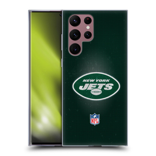 NFL New York Jets Artwork LED Soft Gel Case for Samsung Galaxy S22 Ultra 5G