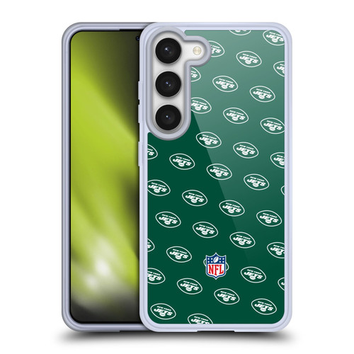 NFL New York Jets Artwork Patterns Soft Gel Case for Samsung Galaxy S23 5G