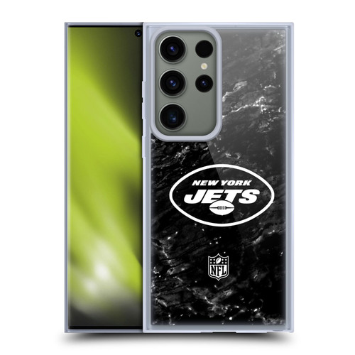 NFL New York Jets Artwork Marble Soft Gel Case for Samsung Galaxy S23 Ultra 5G
