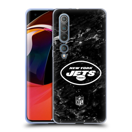 NFL New York Jets Artwork Marble Soft Gel Case for Xiaomi Mi 10 5G / Mi 10 Pro 5G