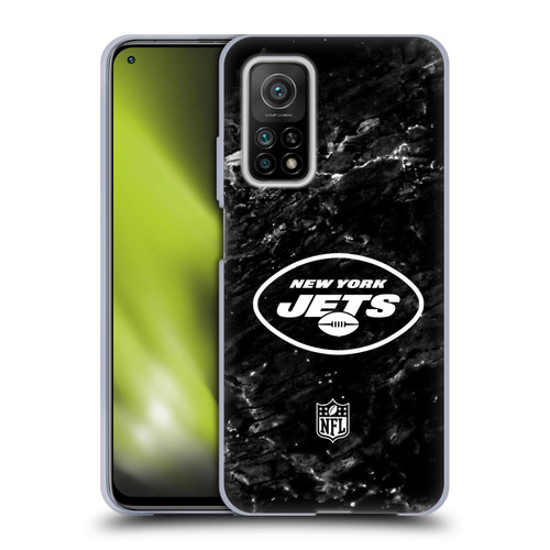 NFL New York Jets Artwork Marble Soft Gel Case for Xiaomi Mi 10T 5G