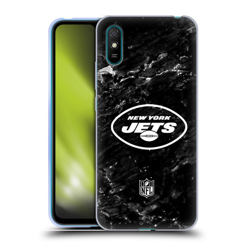 NFL New York Jets Artwork Marble Soft Gel Case for Xiaomi Redmi 9A / Redmi 9AT