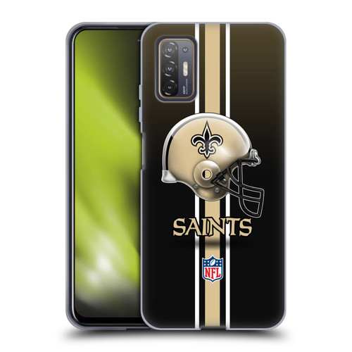 NFL New Orleans Saints Logo Helmet Soft Gel Case for HTC Desire 21 Pro 5G
