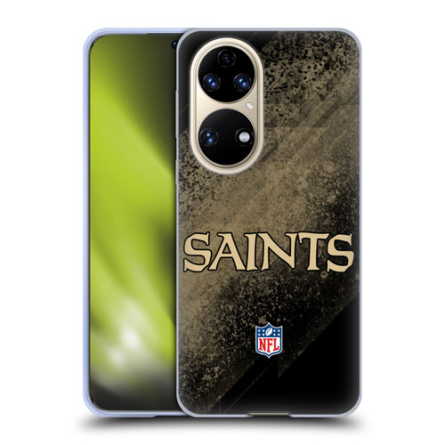 NFL New Orleans Saints Logo Blur Soft Gel Case for Huawei P50