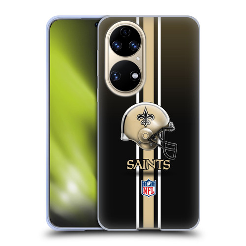 NFL New Orleans Saints Logo Helmet Soft Gel Case for Huawei P50