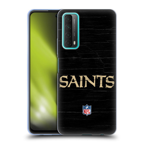 NFL New Orleans Saints Logo Distressed Look Soft Gel Case for Huawei P Smart (2021)