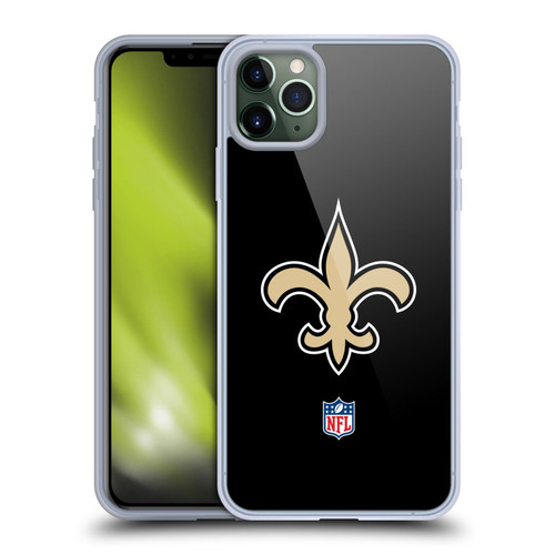 NFL New Orleans Saints Logo Plain Soft Gel Case for Apple iPhone 11 Pro Max
