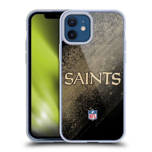 NFL New Orleans Saints Logo Blur Soft Gel Case for Apple iPhone 12 / iPhone 12 Pro