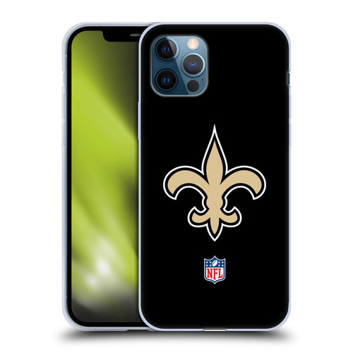 NFL New Orleans Saints Logo Plain Soft Gel Case for Apple iPhone 12 / iPhone 12 Pro