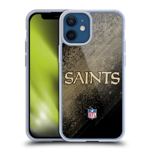 NFL New Orleans Saints Logo Blur Soft Gel Case for Apple iPhone 12 Mini