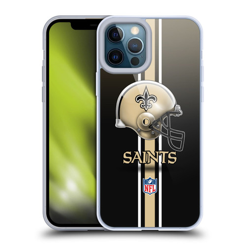 NFL New Orleans Saints Logo Helmet Soft Gel Case for Apple iPhone 12 Pro Max