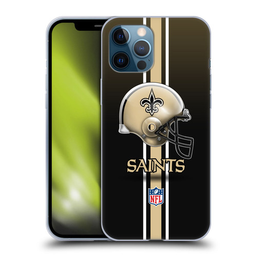 NFL New Orleans Saints Logo Helmet Soft Gel Case for Apple iPhone 12 Pro Max