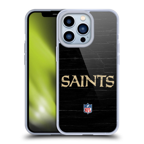 NFL New Orleans Saints Logo Distressed Look Soft Gel Case for Apple iPhone 13 Pro NFL New Orleans Saints Logo Distressed Look Soft Gel Case for Apple iPhone 13 Pro
