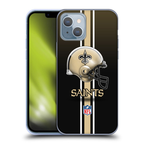 NFL New Orleans Saints Logo Helmet Soft Gel Case for Apple iPhone 14