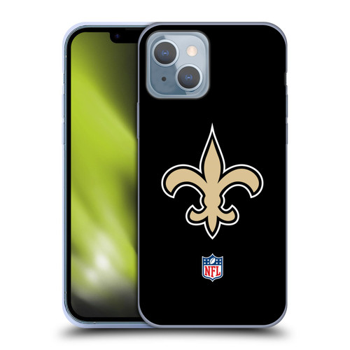 NFL New Orleans Saints Logo Plain Soft Gel Case for Apple iPhone 14