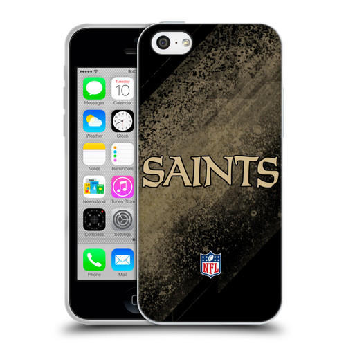 NFL New Orleans Saints Logo Blur Soft Gel Case for Apple iPhone 5c