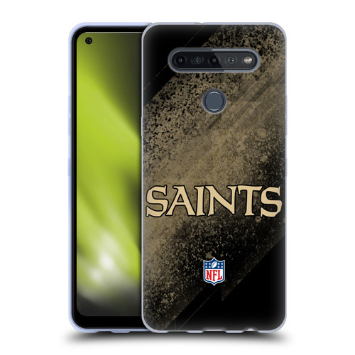 NFL New Orleans Saints Logo Blur Soft Gel Case for LG K51S