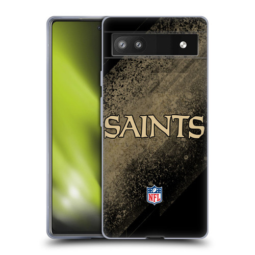 NFL New Orleans Saints Logo Blur Soft Gel Case for Google Pixel 6a