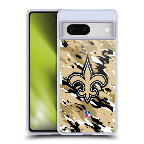 NFL New Orleans Saints Logo Camou Soft Gel Case for Google Pixel 7 NFL New Orleans Saints Logo Camou Soft Gel Case for Google Pixel 7