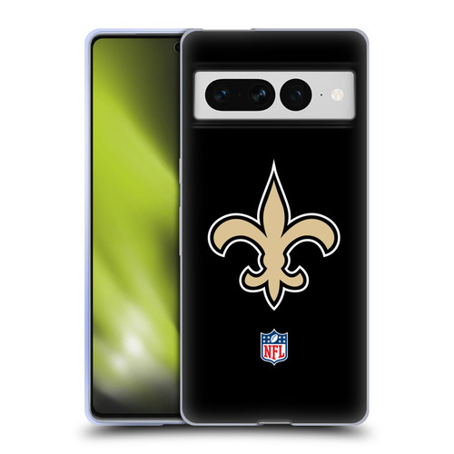 NFL New Orleans Saints Logo Plain Soft Gel Case for Google Pixel 7 Pro