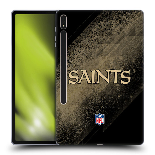 NFL New Orleans Saints Logo Blur Soft Gel Case for Samsung Galaxy Tab S8 Plus