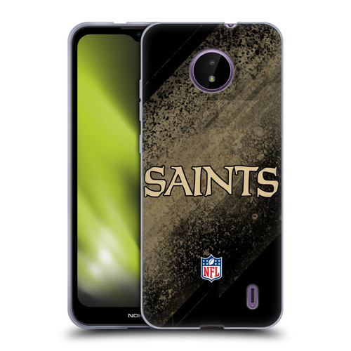 NFL New Orleans Saints Logo Blur Soft Gel Case for Nokia C10 / C20