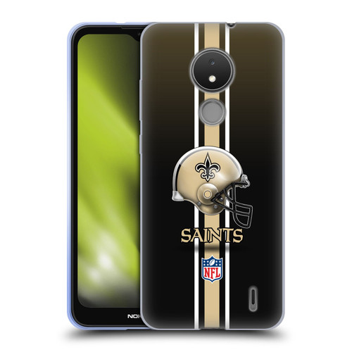 NFL New Orleans Saints Logo Helmet Soft Gel Case for Nokia C21