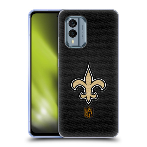 NFL New Orleans Saints Logo Football Soft Gel Case for Nokia X30