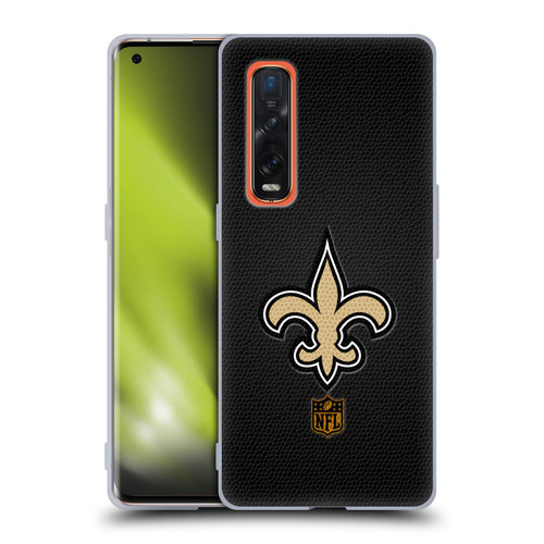 NFL New Orleans Saints Logo Football Soft Gel Case for OPPO Find X2 Pro 5G