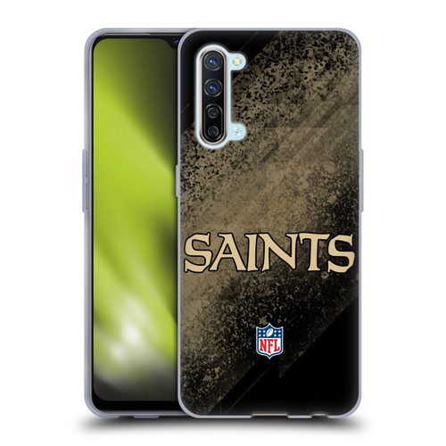 NFL New Orleans Saints Logo Blur Soft Gel Case for OPPO Find X2 Lite 5G
