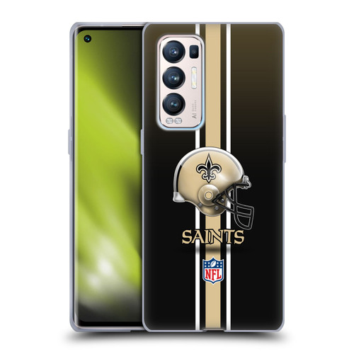 NFL New Orleans Saints Logo Helmet Soft Gel Case for OPPO Find X3 Neo / Reno5 Pro+ 5G