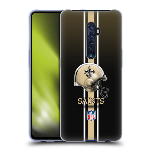 NFL New Orleans Saints Logo Helmet Soft Gel Case for OPPO Reno 2