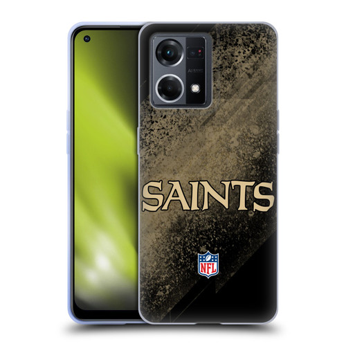 NFL New Orleans Saints Logo Blur Soft Gel Case for OPPO Reno8 4G
